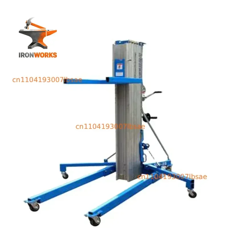 Manual Alloy Material Aluminum Lift for Home Use Heavy Duty Hand Operated Material Handling Equipment