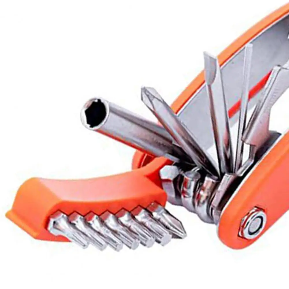 8002B Bicycle Repair Tool 20-in-1 Foldable Portable Cycling Mountain Bike Multitool Tire Repair Tools for Bike Maintenance Tools