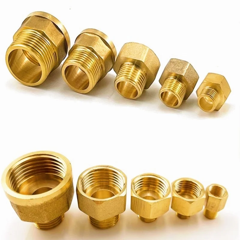 

1/8 "1/4" 3/8 "1/2" резьба «папа-мама» латунные соединители для труб латунная муфта переходник резьбовой фитинг