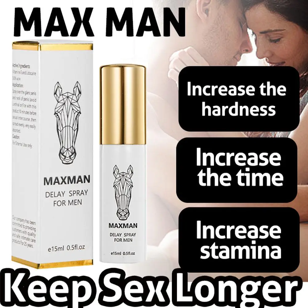 VIGA MAN MAXMAN تأخير SprayLasting طويلة 60 دقيقة نمو القضيب توسيع أصعب مكافحة سرعة القذف الاستخدام الخارجي الكبار