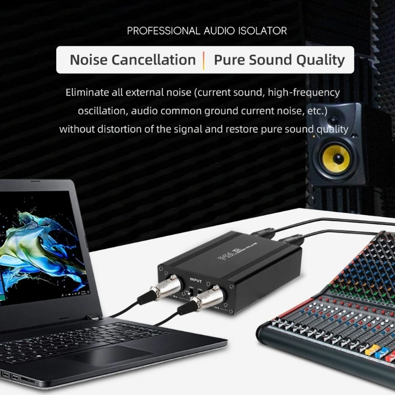 Lightweight Noise Isolator Noise Filter for Car/Home Stereoed System Enjoy Clearly Sound Eliminate Buzzing Easy to Use