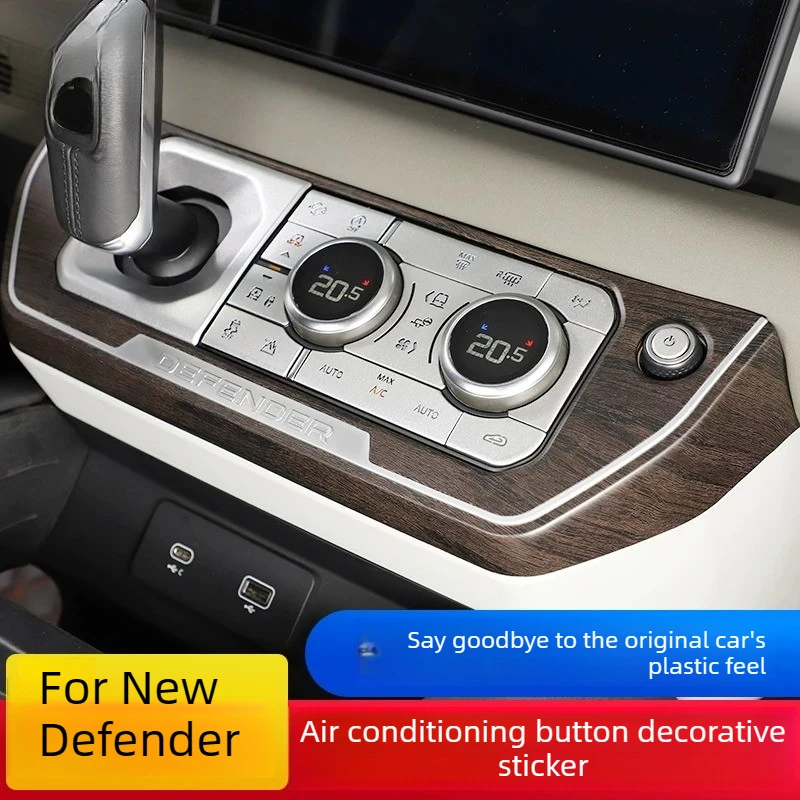 For Fits 2020-2026 New Land Rover Defender 110 90 Center Console AC Button Decor Trim One-Click Start Interior Mod Parts
