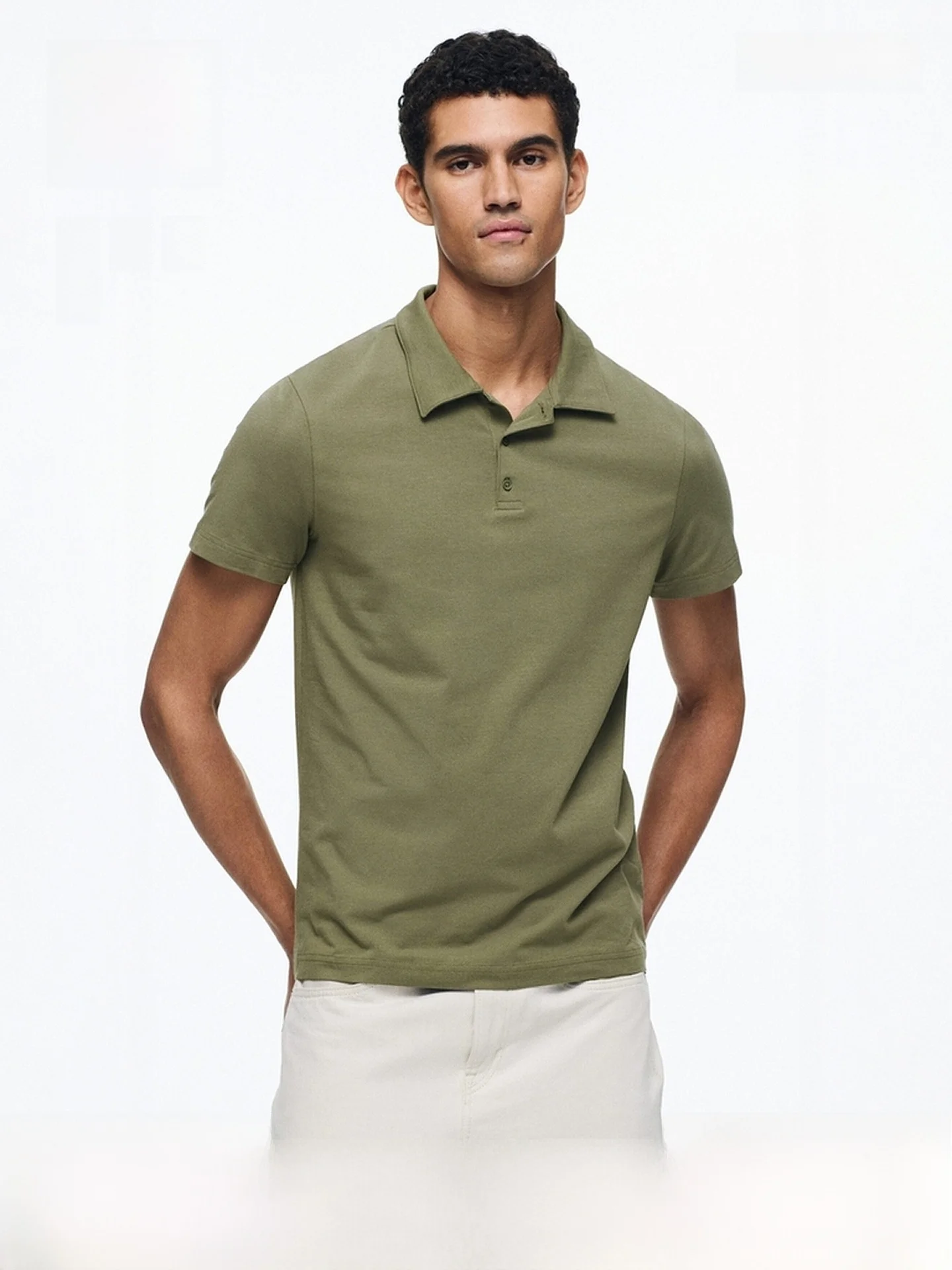 H&M Men's irt Spring 2026 Slim Fit ort Sve Casual Commute Profional Top 33044 Comfortable Breathable Cotton