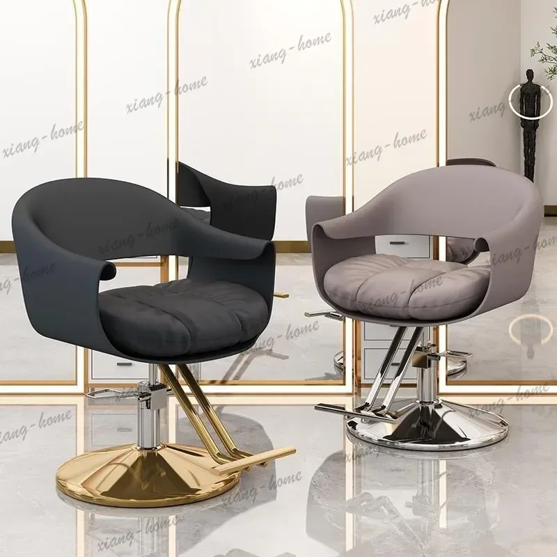 LJY Ergonomic Comfortable Barber Chair Armchair Beauty Barbershop Elegant Barber Chair Mat Aesthetic Fotele Fryzjerskie Furnitur