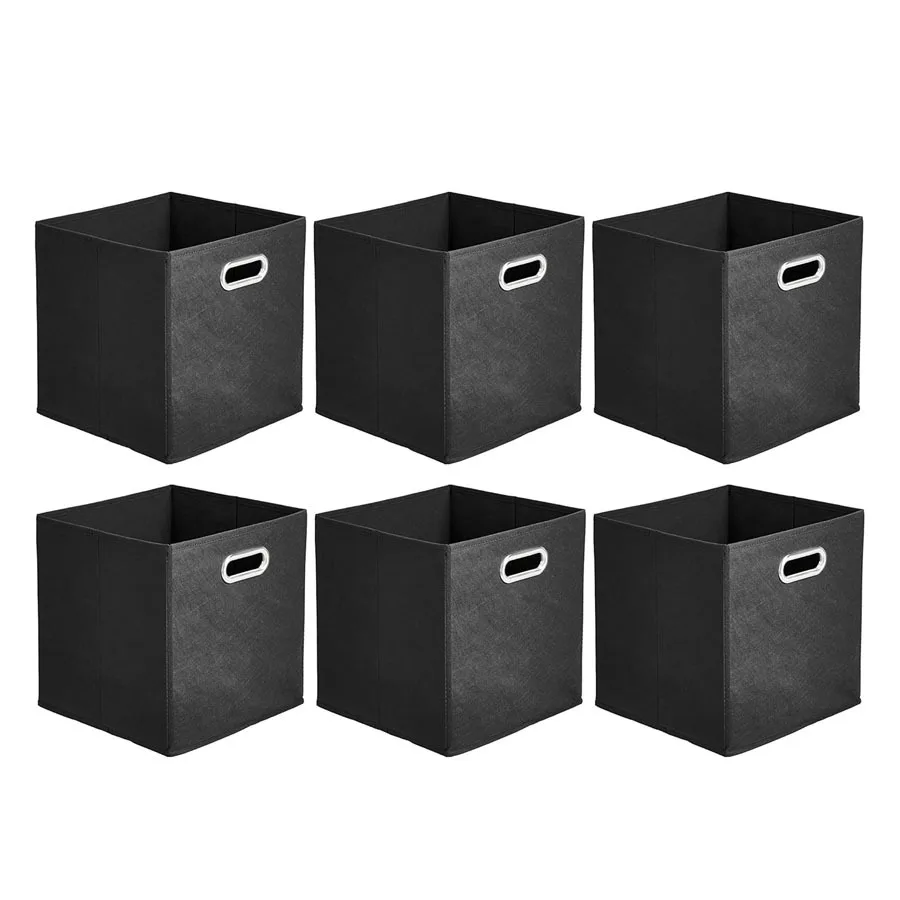 

Clothing storage box, drawer type foldable toy finishing storage basket, household metal buckle non-woven storage box