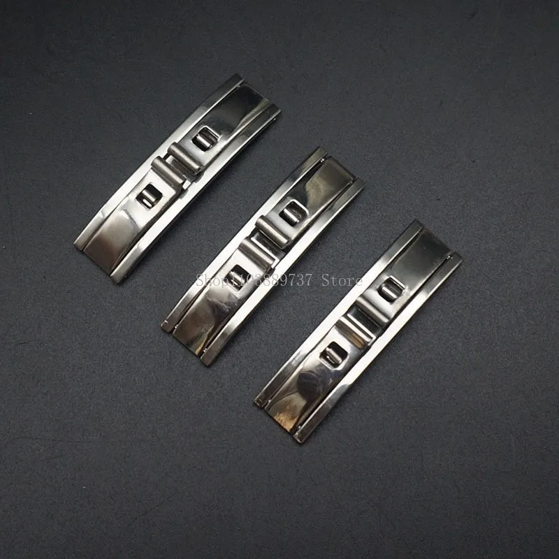 3mm 4mm 5mm 6mm Stainless Steel Folding Butterfly Watchband Buckles Metal Deployment Watch Clasps Watch Strap Connection Buttons