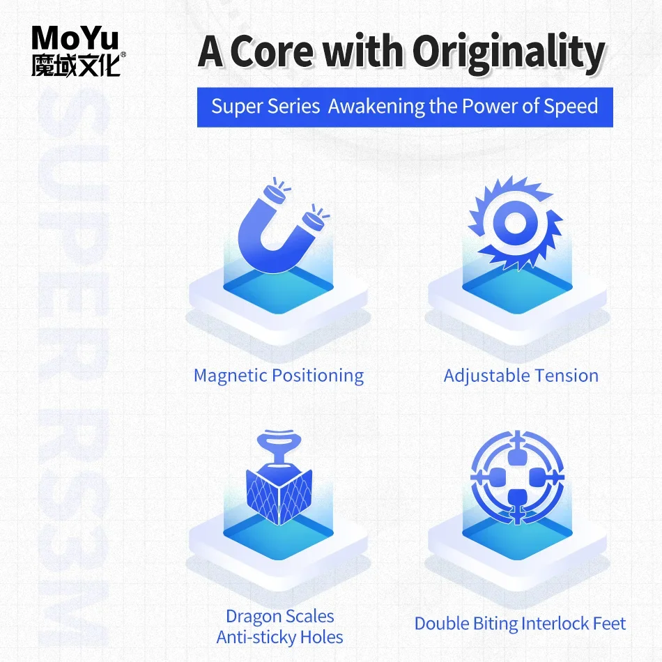 [Cube Crazy] MOYU Super RS3M 2022 Maglev Ball-Core Version 3x3 Magnetyczna Kostka Magiczna Bez Naklejek RS3 M 2022 3X3 Prezent dla Dzieci
