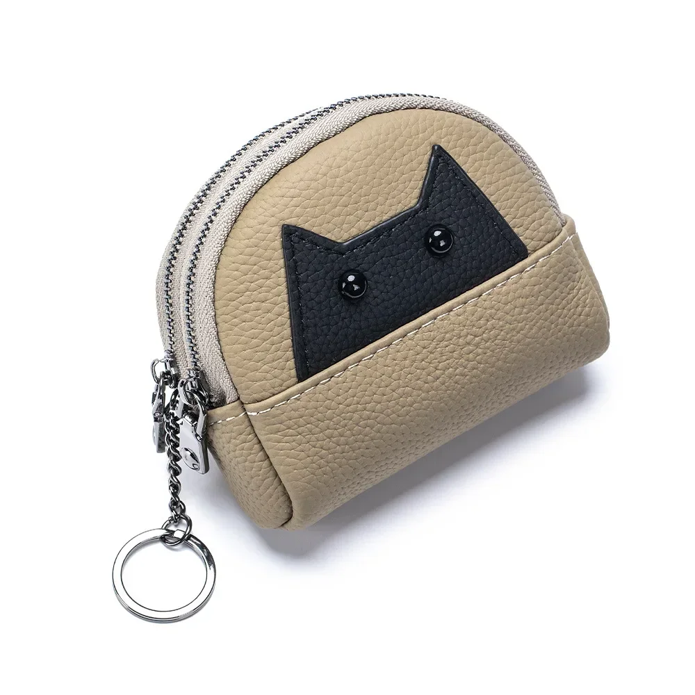 New Coin Purses Female Genuine Leather Multifunctional Small Animal Clutch Bag Mini Carry Wallets