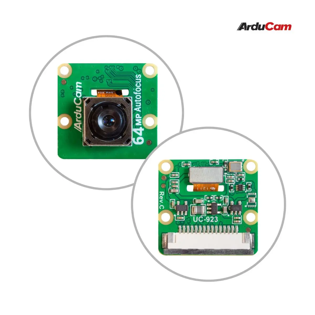 Módulo de câmera com foco automático Arducam 64MP para Raspberry Pi