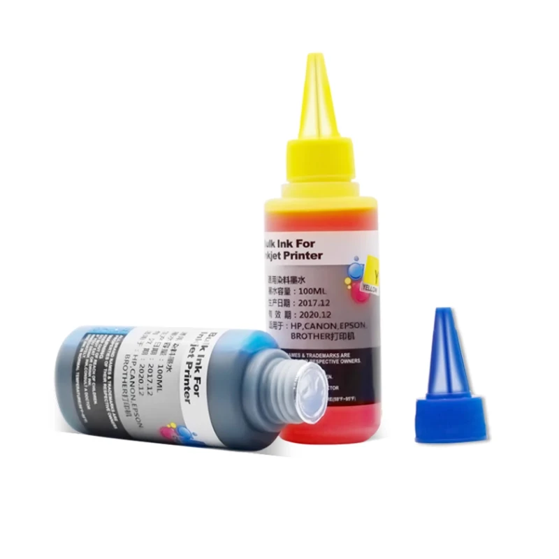 Imagem -06 - Kit de Tinta de Corante Universal Compatível com Canon Pgi225 325 425 525 625 725 825 220 221 320 321 520 521 820 821 100ml Cor Cor 100ml