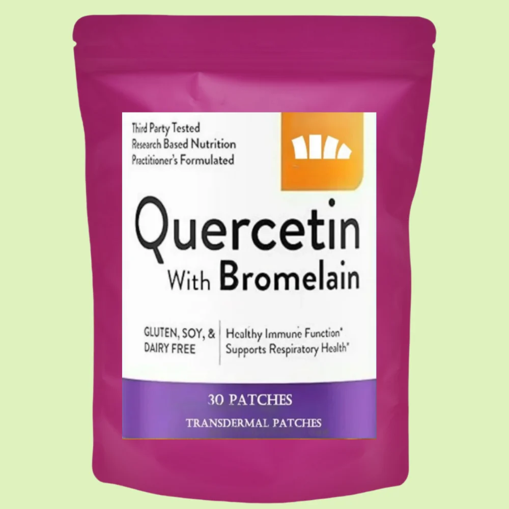 Quercetin With Bromelain Transdermal Patches - 30 Patches One Month Supply