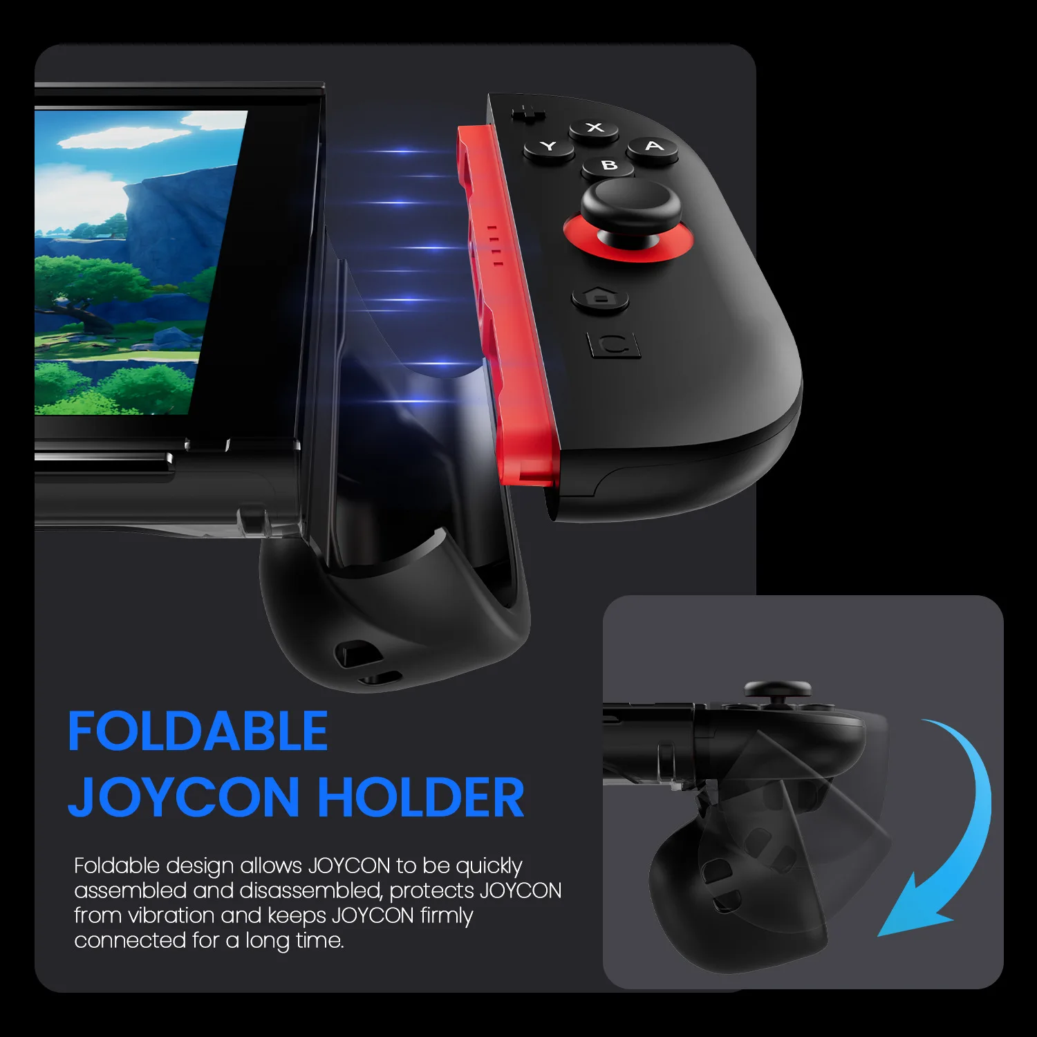Schutzhülle für Switch 2 (2025), NS 2, TPU-Schutzhülle, kratzfest, stoßdämpfend, ergonomisches Griffdesign für NS2 – Detail 20
