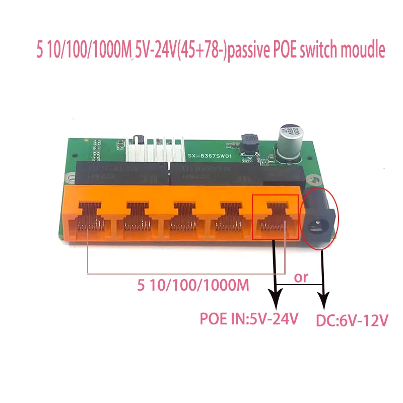 

Новый OEM-коммутатор Gigabit на 5 портов, настольный, с портами RJ45, Ethernet, 10/100/1000 Мбит/с, LAN, Gigabit, коммутатор RJ45, TP-Link