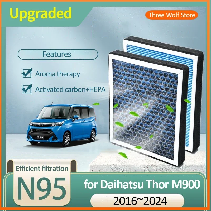 

Воздушный фильтр с активированным углем для Daihatsu Thor M900 Toyota Roomy Tank Subaru Justy 2016 ~ 2024 2017 2021 2022, аксессуары для транспортных средств