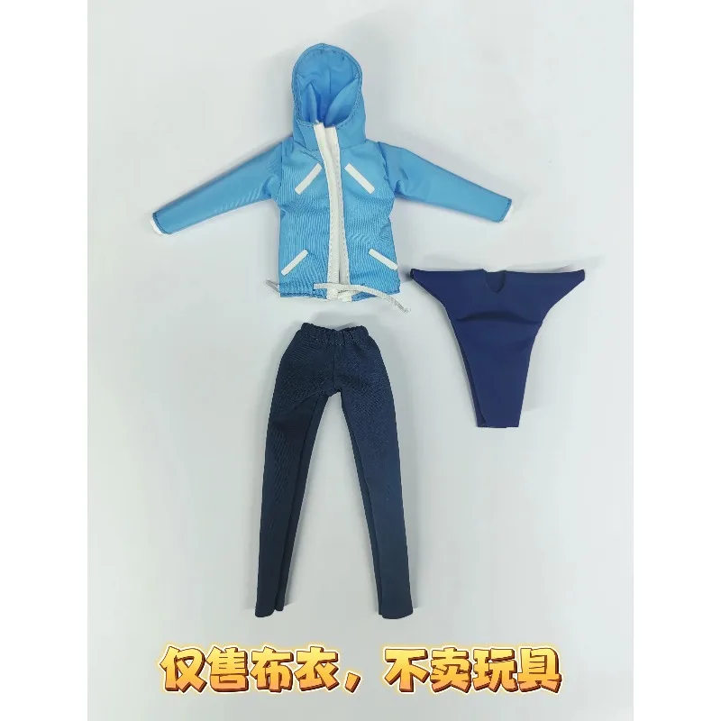 

1/12 Scale Action Figure Korea Anime Clothing Blue Set Clothes Model for 6'' VTOYS X BMS Male Soldier Body Decor Accessories