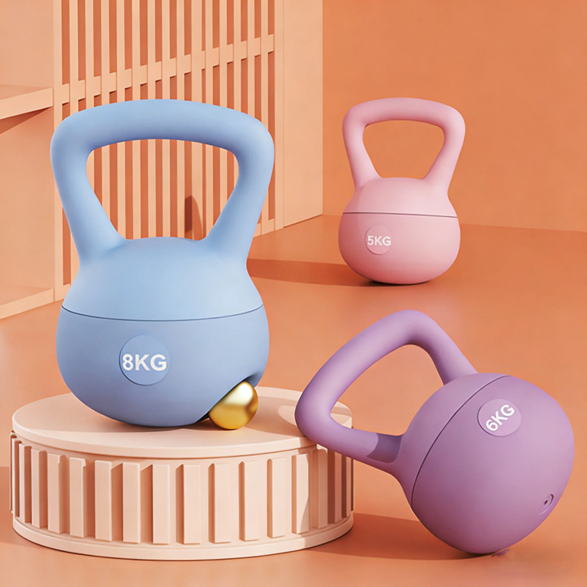 

High Quality Soft Kettlebell Set Strength Training Home Workouts Wide-Handle Soft-Sided Cushioned Base Soft Kettlebell