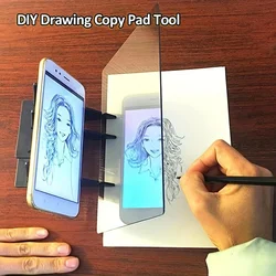 Optical Image Drawing Board Easy Tracing Drawing Sketching Tool DIY Drawing Tracing Board Light Copy Pad
