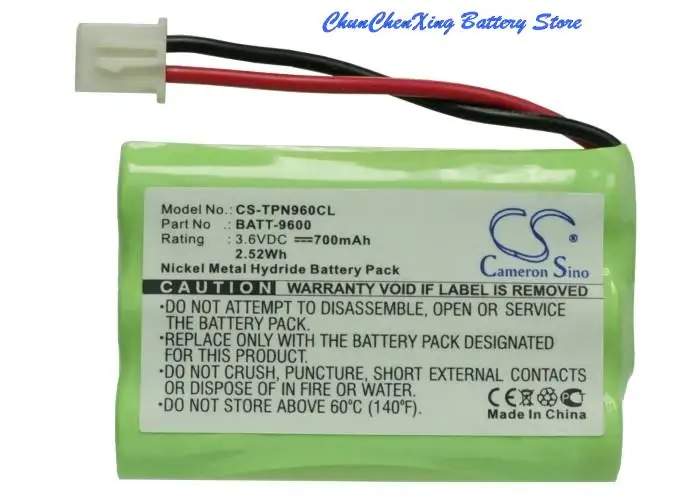 

Аккумулятор емкостью 700 мАч для Telematrix 9600 9621P, для Teledex Opal DCT1905