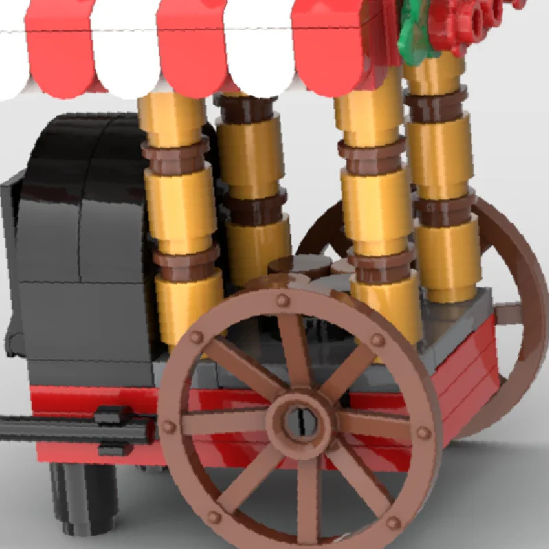 150 pièces ville trafic rôti châtaigne chariot modèle technique blocs de construction créatifs garçons filles bricolage assemblage jouets cadeaux de noël