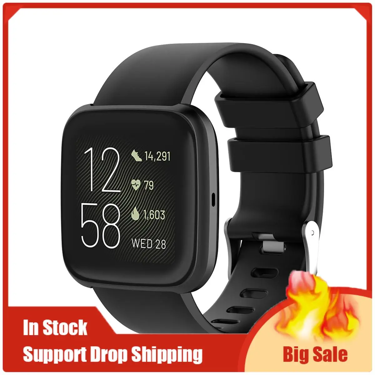 トップセールバンド Fitbit Versa 2 スマートウォッチスポーツブレスレット Fitbit Versa 防水リストストラップ