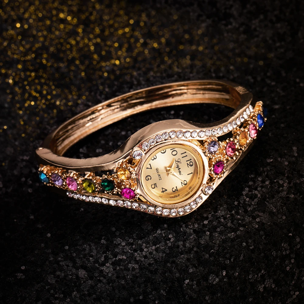 Women Watches Luxury Rhinestone Small Watch Waterproof Dress Diamonds Bracelet Wristwatch Gift for Girlfriend Zegarek Damski