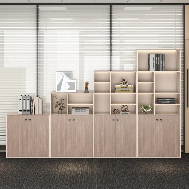 File Cabinet Office Locker Employee Locked Storage Cabinet Wooden Office Locker