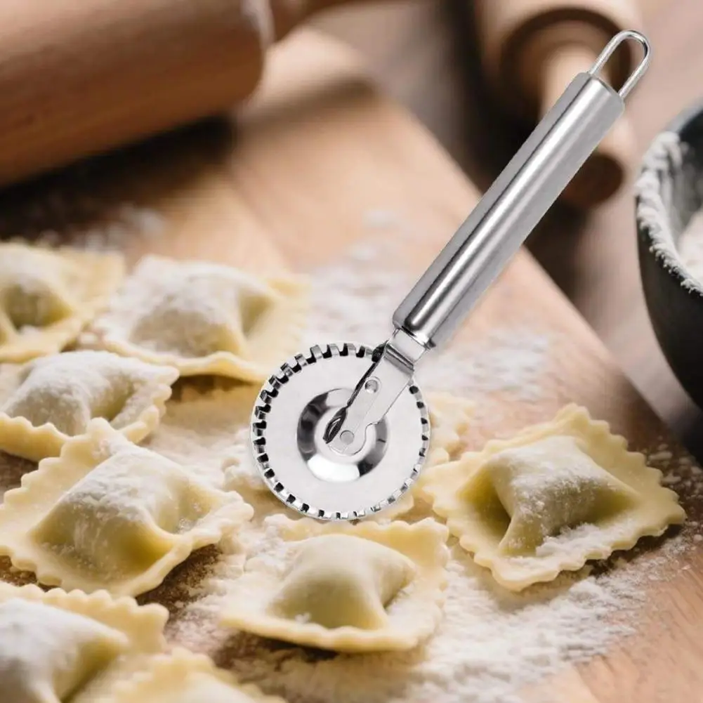 New Arrival Stainless Steel Ravioli Cutter & Sealer Wheel for Crimping Fresh Pasta Dough Dumpling Skin & Pastry Decoration