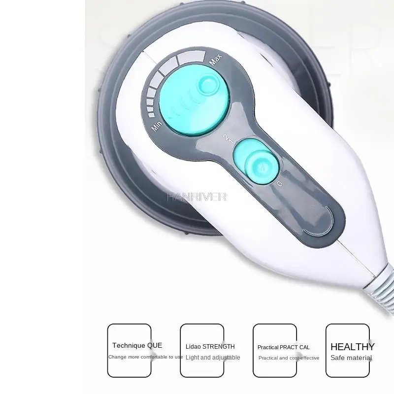 6 in 1 Pijat Tubuh Relaksasi dan Rotasi 3D Elektrik, Pijat Penghilang Lemak Roller untuk Menurunkan Berat Badan