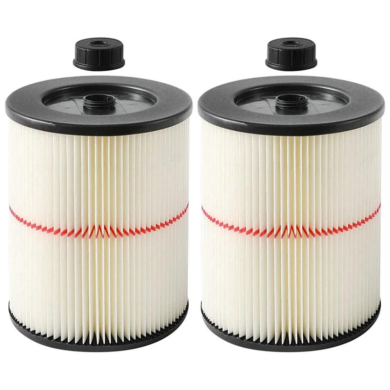 2PCS Filter For Shop Vac Air Filter, Replacement Parts For Craftsman Wet Dry Vac Filte 9-17816 Vacuum Filter 5 6 8 12 16 Gallon