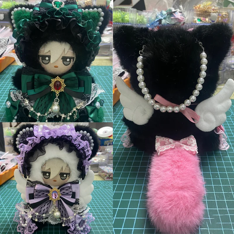 10cm Nunu Doll Exquisite Handmade Custom Clothing 10cm Cotton Doll Outdoor Handbag No Attribute Gorgeous Clothes