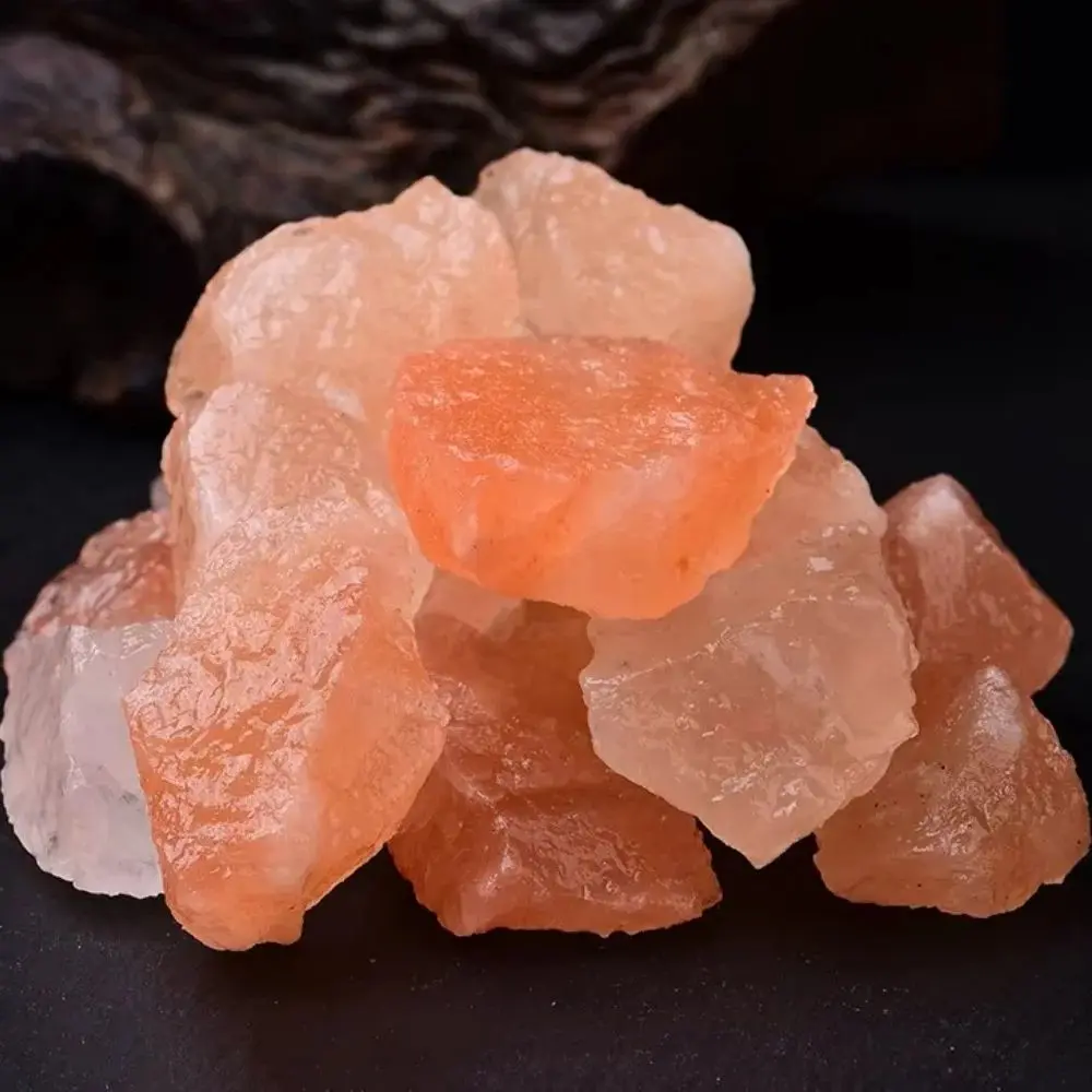 Trozo de sal de roca Natural del Himalaya para acuario de Reiki Mineral DIY, grava de cristal rosa de alta calidad