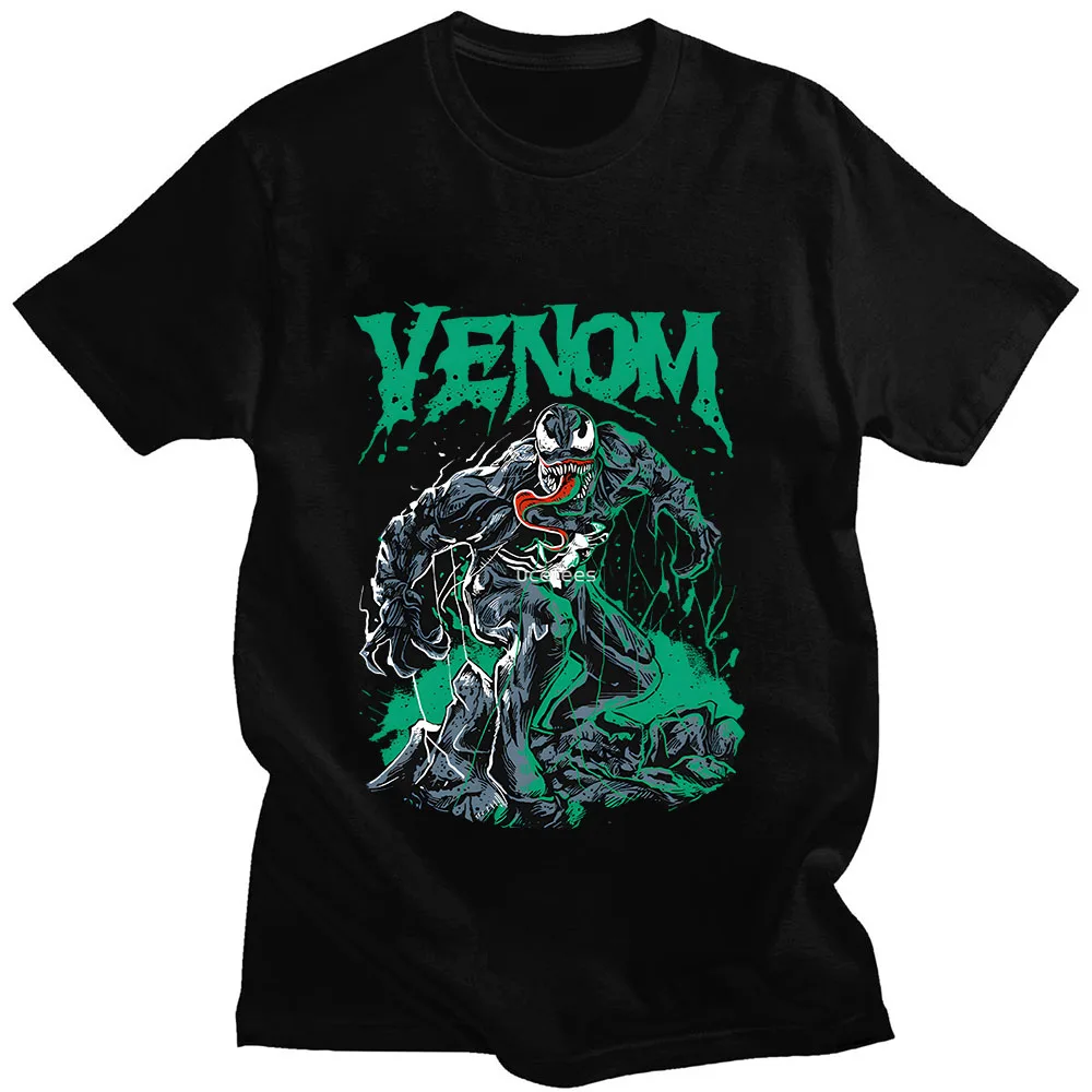 Summer VENOM T Shirt Graphic Printing Aesthetic O-neck Tee-shirt Funko Pop High Quality Tshirt Ropa Hombre Retro Fashion Clothes