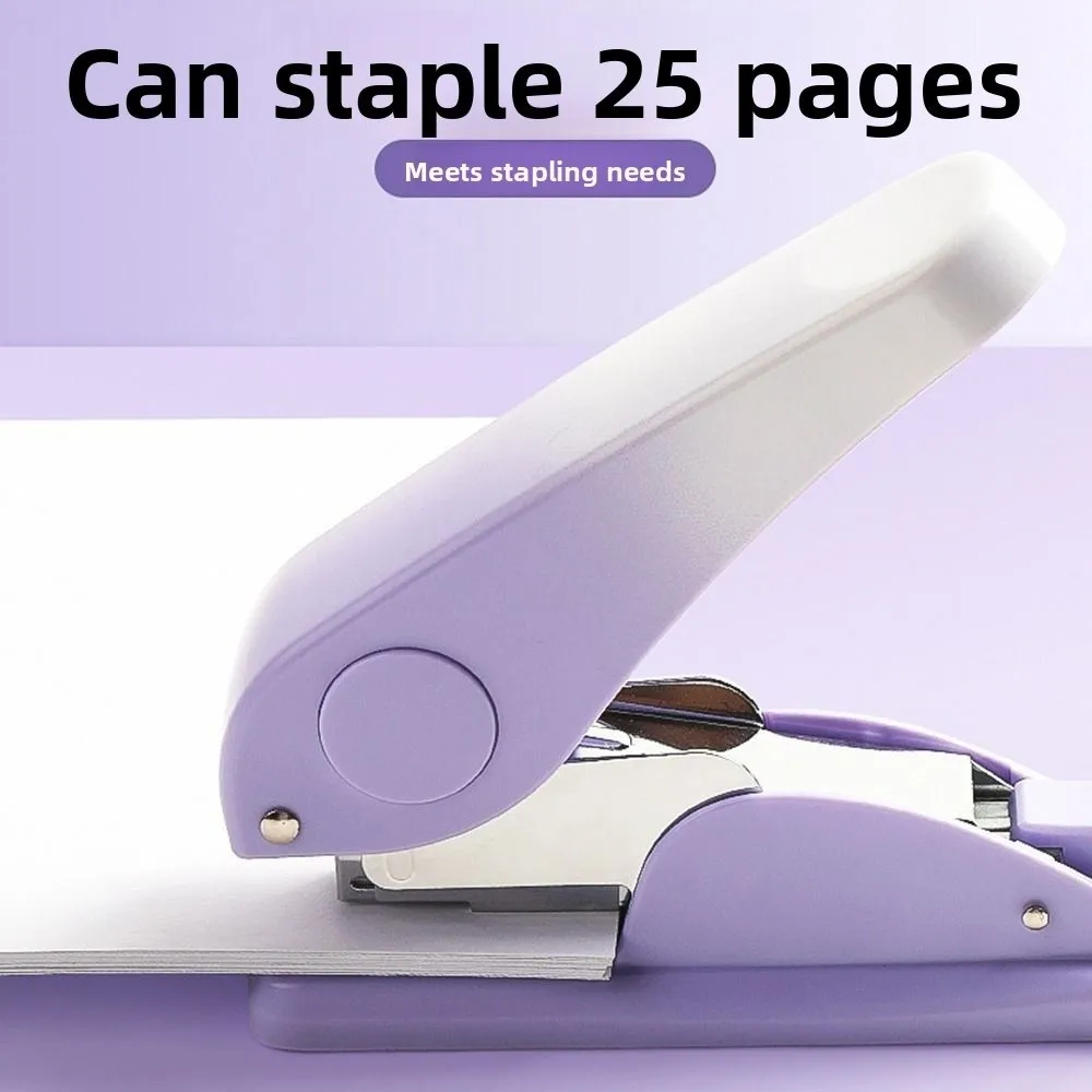 

Multifunction Labor-Saving Stapler Metal Up To 25 Pages Paper Stapling Machine Portable Anti-slip Desk Stapler Office School Use