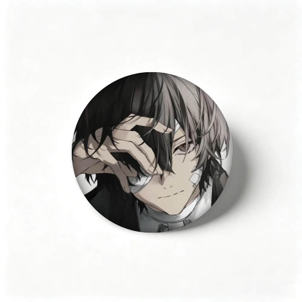 Anime Tinplate Badge 32/44/58mm Handmade Creative Brooch Pin, Renji Bandage Boy Lapel Pin, Clothing Gift Accessory Decor