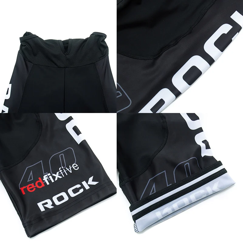 Lato 2023 ROCK RACING jazda na rowerze Jersey 20D zestaw śliniaczków MTB czarna odzież rowerowa Ropa Ciclismo odzież rowerowa męskie krótkie Maillot Culotte