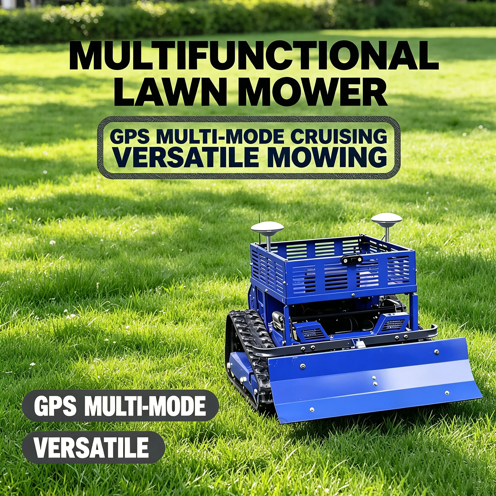 

Автоматическая газонокосилка с дистанционным управлением для любых типов местности, многофункциональный робот-газонокосилка на гусеничном ходу для прополки сада.