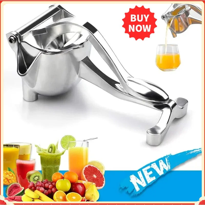 Manual Juice Squeezer Aluminum Alloy Hand Pressure Juicer Pomegranate Orange Lemon Sugar Cane Juice Kitchen Bar Fruit Tools Acce