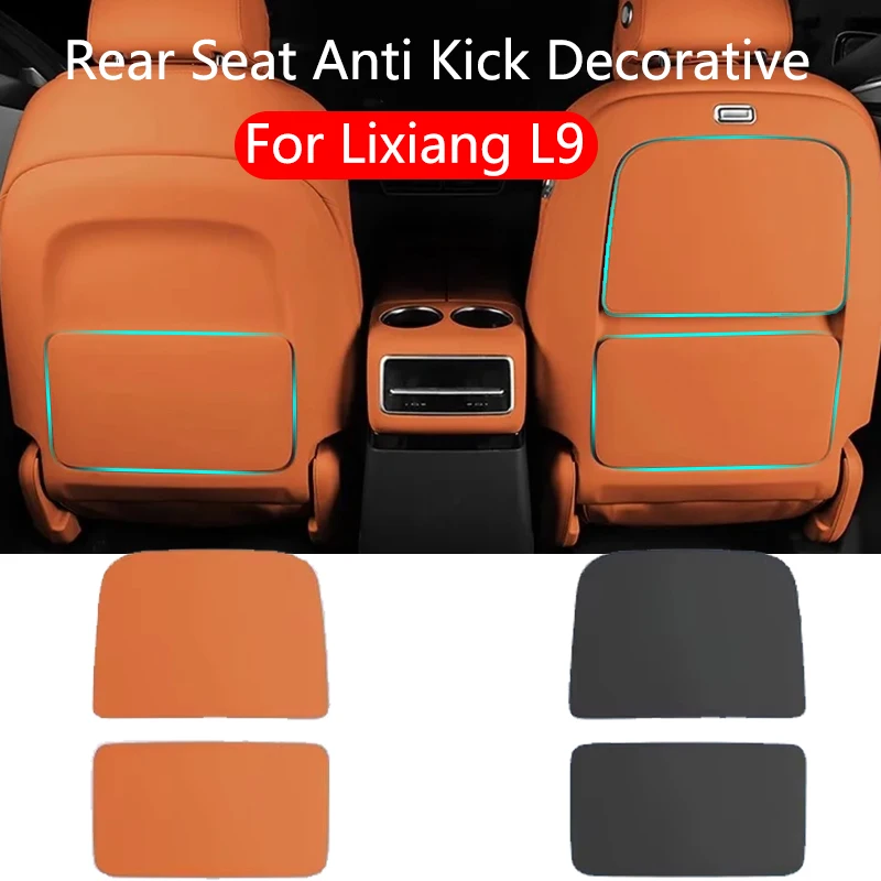 

For Leading Ideal Li Auto Lixiang One L9 2023 2024 Rear Seat Anti Kick Decorative Small Table Protection Stickers Accessories