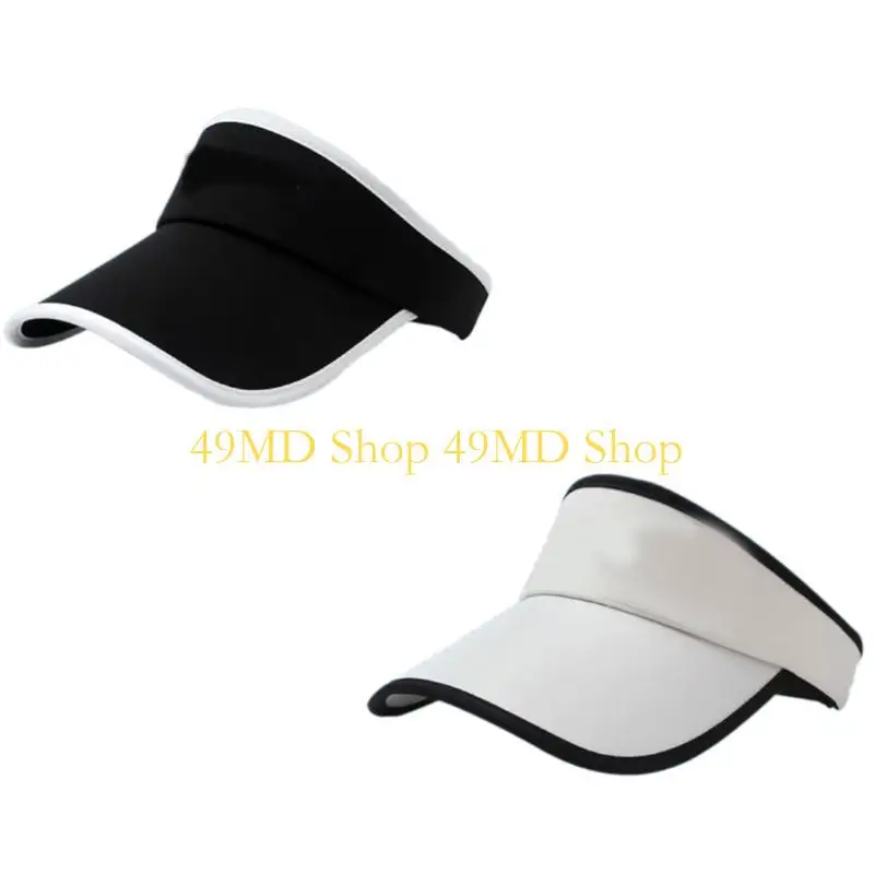 49MD Wide Brims Sun Hat With Soft Lining Design Shielding Face From Sunlight Open Top Baseball Hat For Men Running Hiking