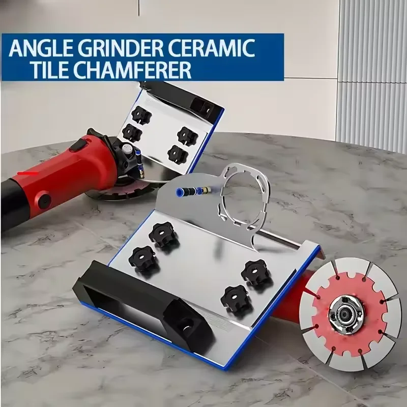 1pcs 45 ° Chamfering Cutter, Stainless Steel Metal Chamfering Tool, Angle Grinder Cutting Bracket Suitable for 100 Type Machine