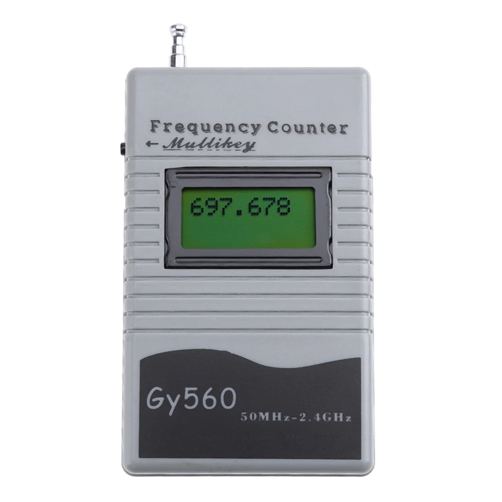 Contador de frecuencia Digital, pantalla LCD de 7 dígitos para transceptor de Radio bidireccional GSM 50 MHz-2,4 GHz, contador de frecuencia GY560