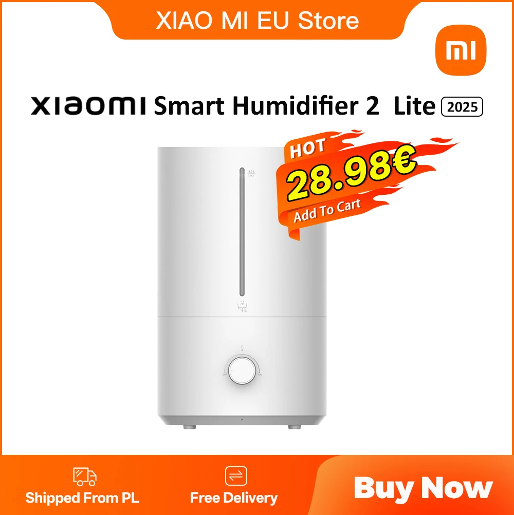 مرطب XIAOMI 2 Lite مع ترطيب 300 مل / ساعة، خزان مياه بكفاءة مضادة للبكتيريا بنسبة 99.9%، سعة 4 لتر #1