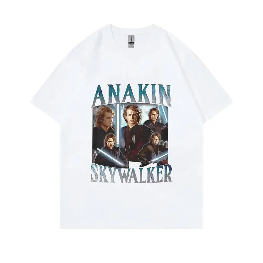 

Anakin Skywalker Graphic T-shirt Men Women Casual Vintage T Shirts Male Fashion Oversized Streetwear Unisex Soft Cotton Tshirt