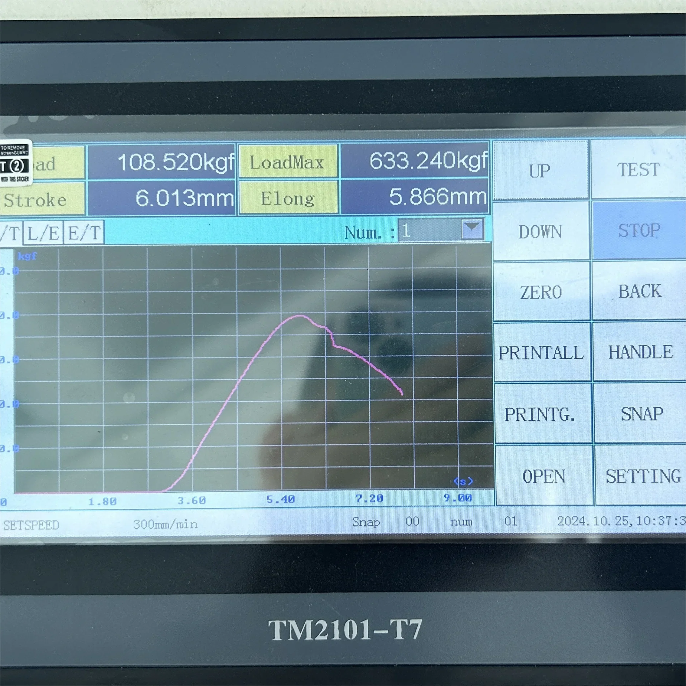 Insertion Force Universal Compression Test Machine untuk tali kawat