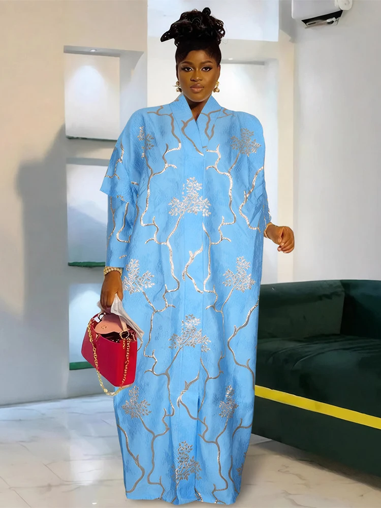 Abiti tradizionali africani per le donne 2025 Abito da sera da ballo per feste Dashiki Ricamo Maxi abiti Dubai Hijab Abaya Abbigliamento