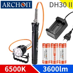 DH30 II Professional diving lighting lamp max 500 min diving lighting Underwater 100m diving photography video dive fill lights