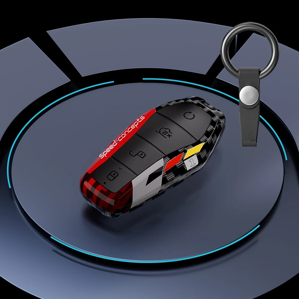 Graffiti Car Remote Key Case Cover Shell Fob For BYD Atto 3 Han EV Dolphin Remote Control Protect keychain Auto Accessories