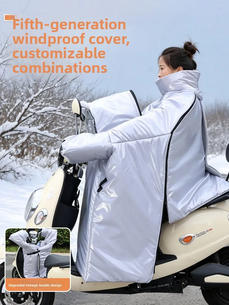 thickened-fleece-vehicle-windshield-cover-parent-child-full-wrap-style-winter-warm-waterproof-peva-material-for-all