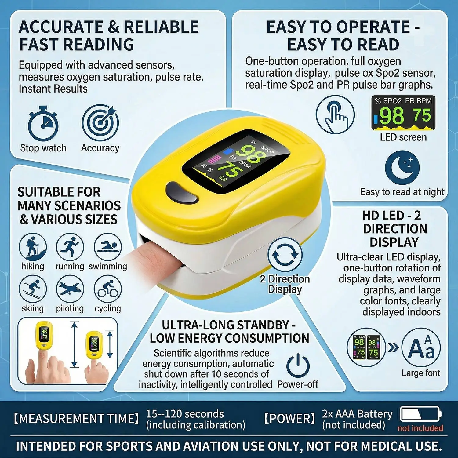 

Finger Pulse Oled Oximeter Portable RR Blood Oxygen Saturation Meter Respiratory Rate Oximetro De Dedo Pulsioximetro