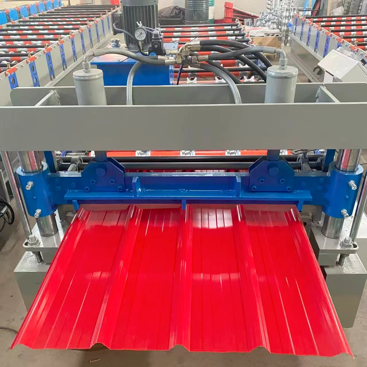 Automatic Interlocking Roof Tile Making Machine with PLC Control System for Africa Market